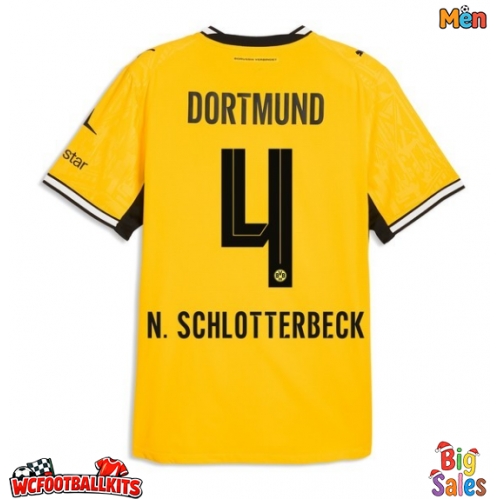 Borussia Dortmund Nico Schlotterbeck #4 Replica Home Stadium Shirt 2026-27 Short Sleeve